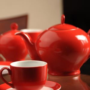 سرویس چینی 17 پارچه چای خوری گیلاس چینی زرین سری آلگرو