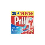 قرص ظرفشویی پریل مدل All In 1 بسته 42 عددی